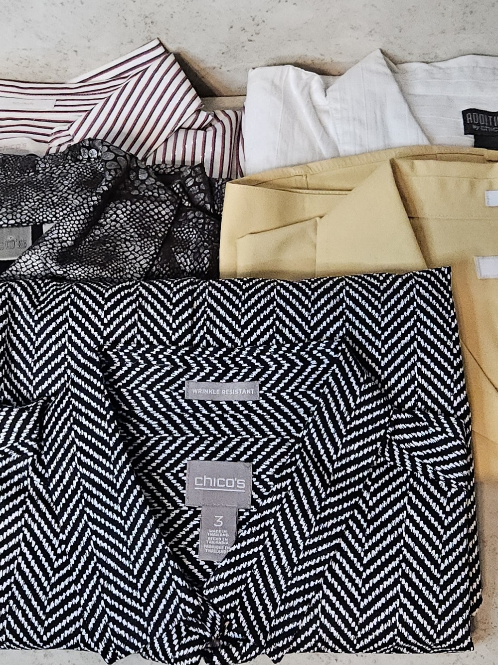 Chico's Bundle of 5 Button-up Tops